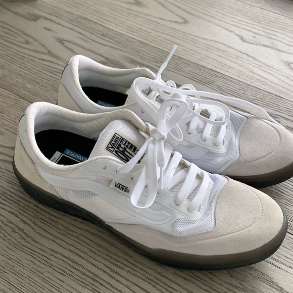 VANS OFF WALL Ave Pro Sneaker White/Smoke Skater Shoes - Picture 1 of 7
